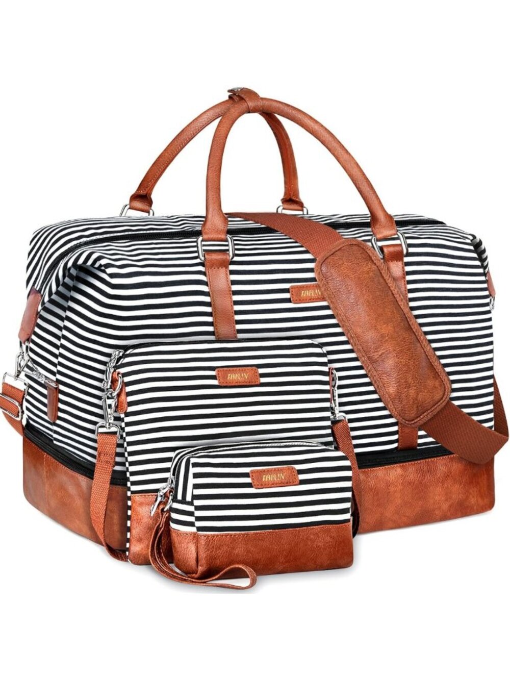 Stylish 21" Women's Travel Duffle Bag with Shoe Compartment - Perfect Weekender!